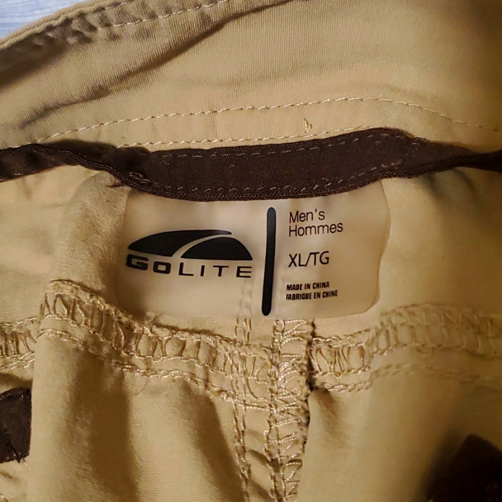 Original Golite mens convertible pants sz XL